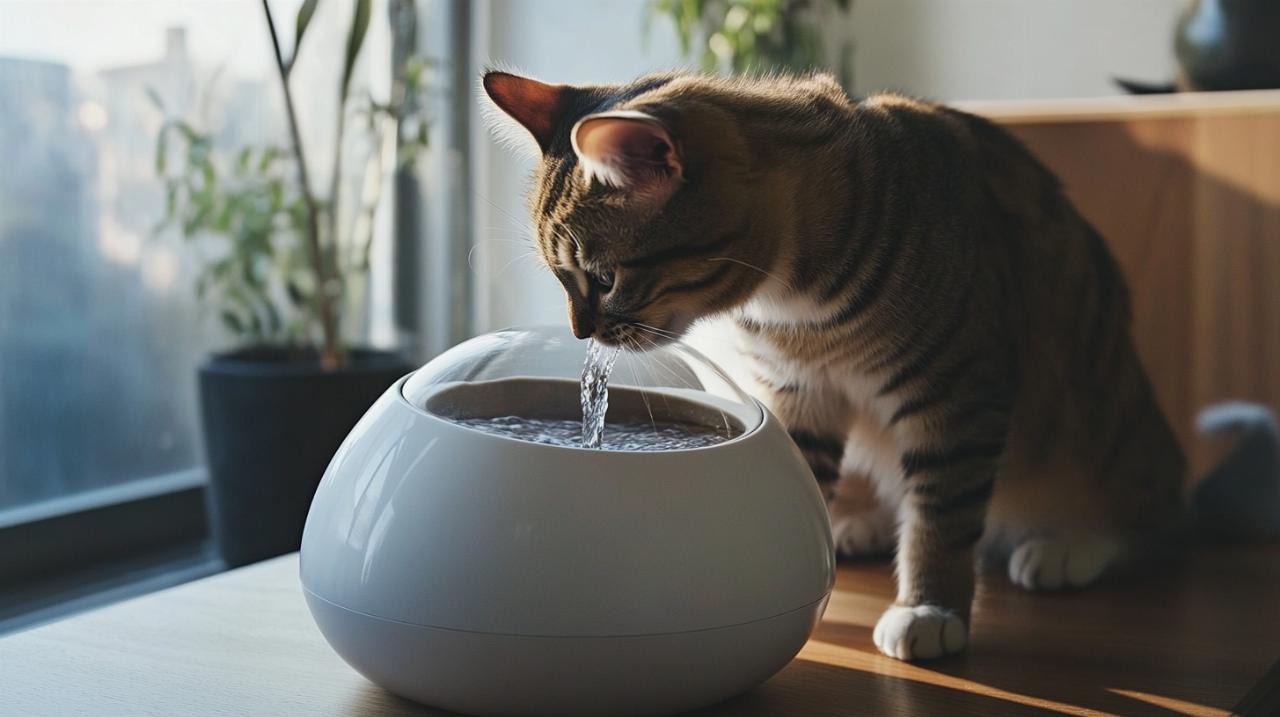 Comment une fontaine à eau encourage-t-elle votre chat à boire plus ?